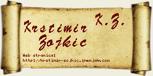 Krstimir Zojkić vizit kartica